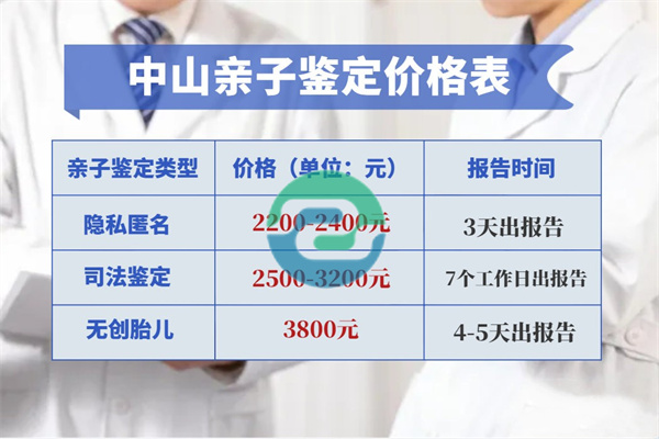 中山DNA親子鑒定中的收費會因哪些因素而不同?